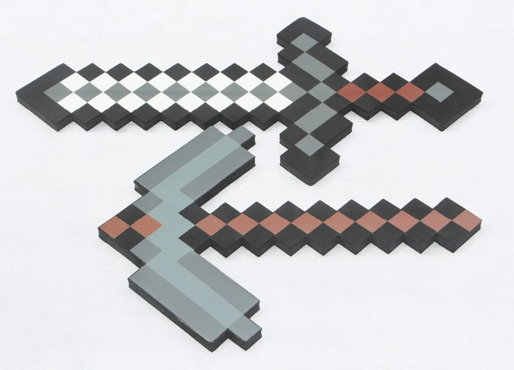 60 см Высокое качество Безопасный EVA мечи идеально Minecraftedt мечи со стразами с длинными Ножи экшн вечерние игрушки рождественские подарки для детей