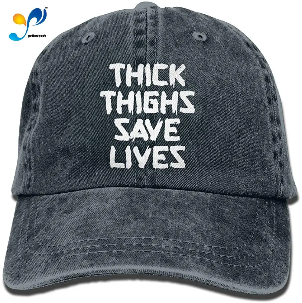

Thick Thighs Save Lives Unisex Adult Adjustable Denim Dad Cap