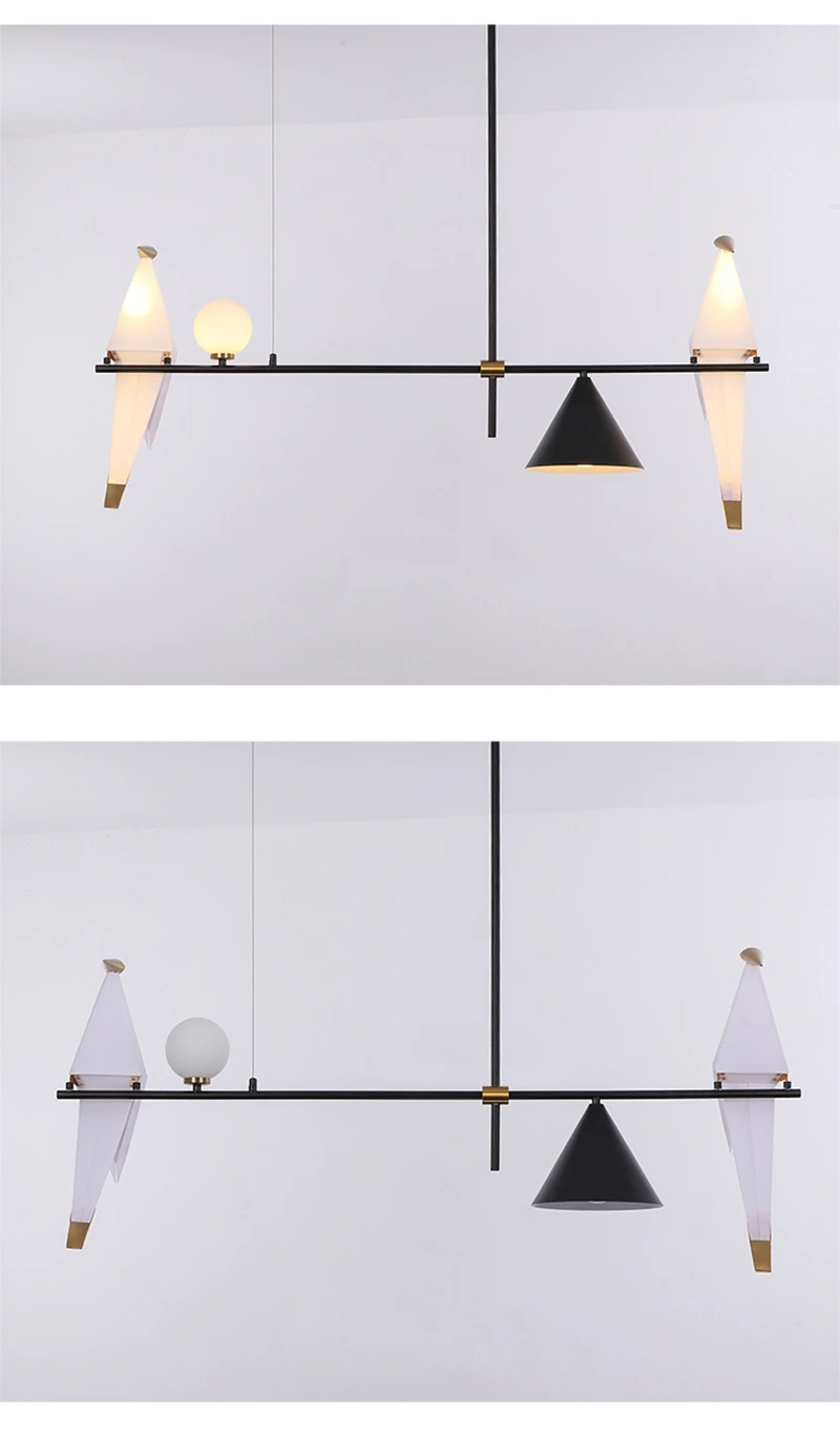 bird pendant light Nordic style lamp glass shade G9 E27 simple lighting newest design living room | Лампы и освещение