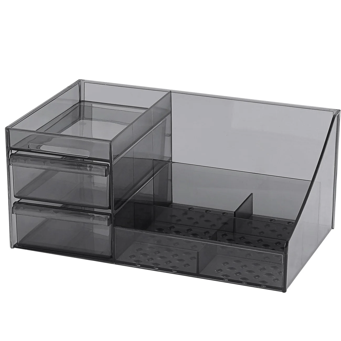 

Nordic Cosmetics Drawer Storage Box Transparent Makeup Organizer Dust-Poof Lipstick Nail Oil Container Beauty Cosmetic Case