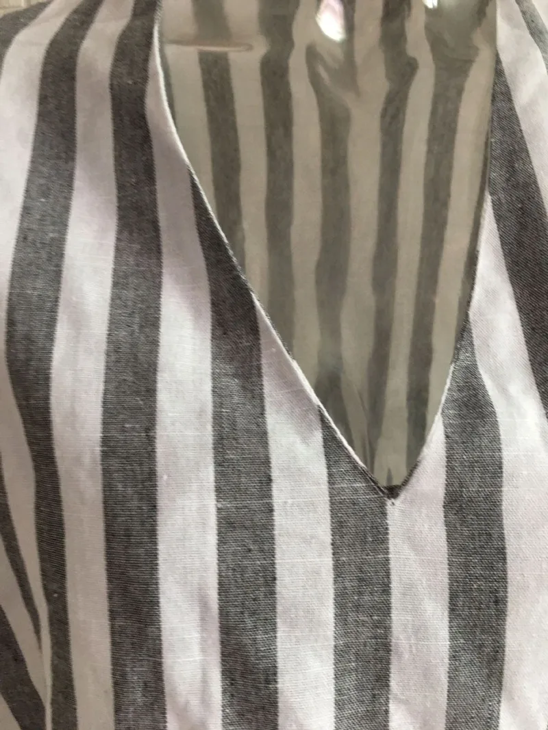 

Summer Women Fashion V Neck Short Sleeve Blouse Tops Casual Shirts Striped T-shirt