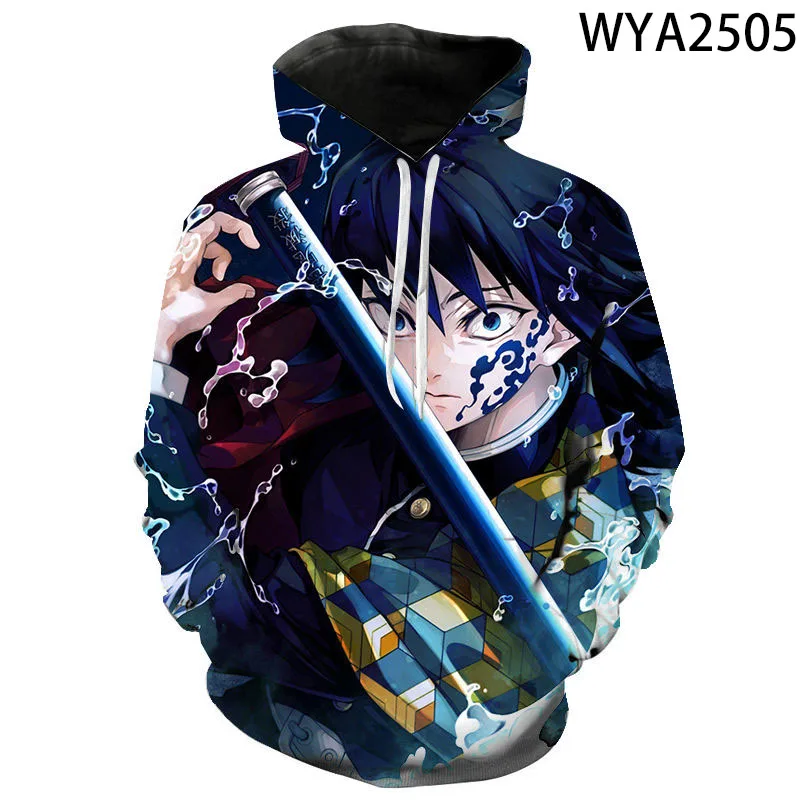 

Anime Hoodies Demon Slayer Kimetsu No Yaiba Cosplay Sweatshirts Men Women Children Kamado Tanjirou Nezuko Sword Pullover