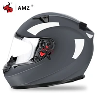 amz motorcycle helmet winter off road riding motorbike helmet cascos para moto windproof racing motocross full helmet dot ece