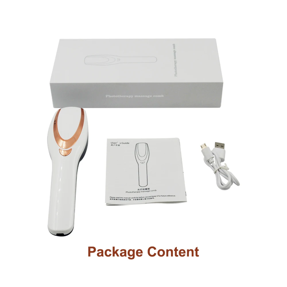 

Infrared Massage Comb Magic Vibration Massager Hair Brush Handheld Electric Hair CombHair Brush Healthy Scalp Detangle Hairbrush