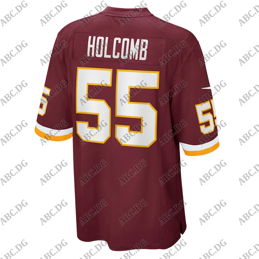 

Men Women Kid Youth Cole Holcomb Washington Burgundy Game Player Jersey