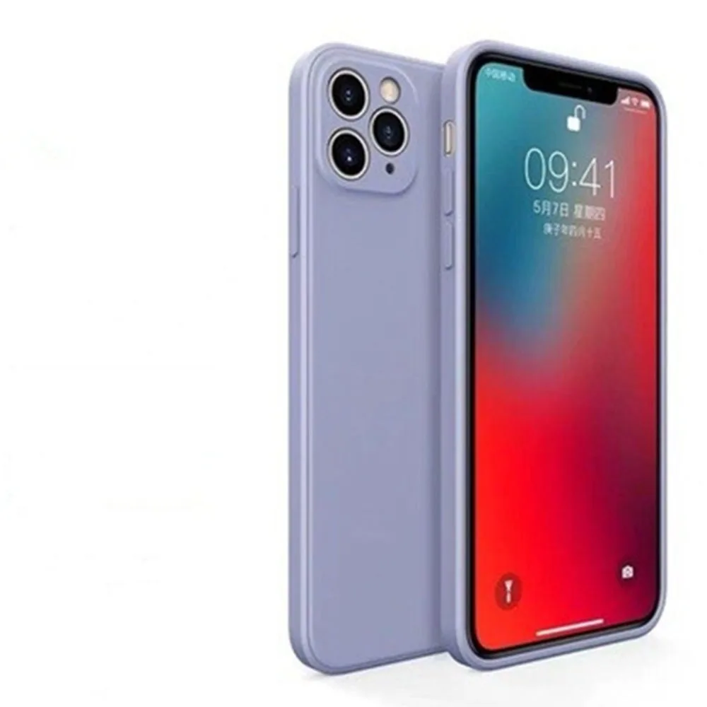 Чехол-мобильный телефон из жидкого силикона для Apple iPhone 8 7 6 6S Plus X XR XS 11 pro MAX SE2020