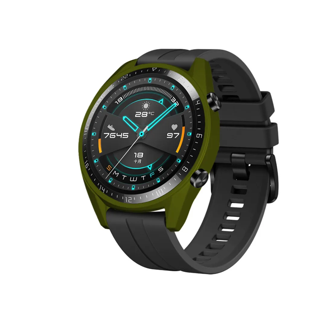 45 # тонкий защитный чехол из ТПУ для huawei Watch GT2 46 мм бампер часов FrameCase TPU GT 2 Рамка