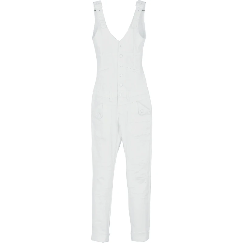 Бесплатная доставка 2021 модный сексуальный двойной v-образный вырез белый длинный