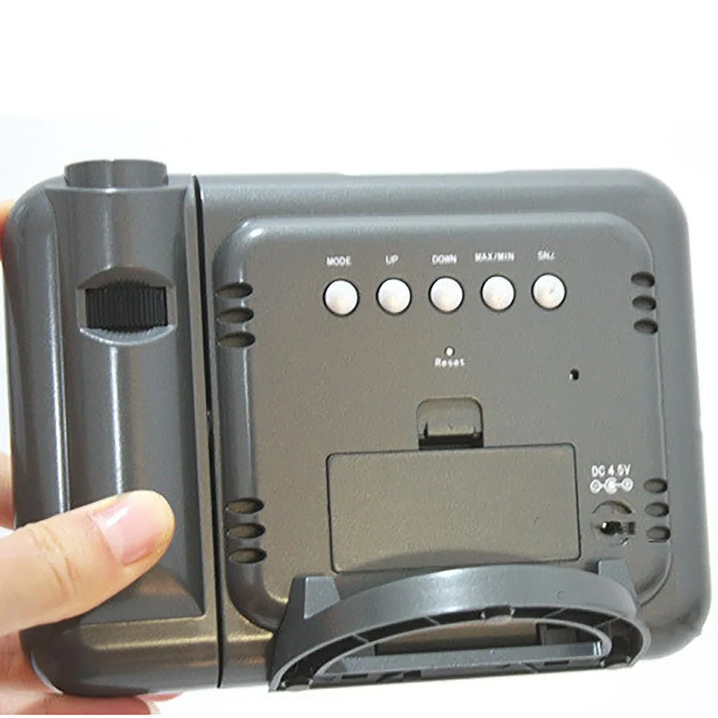 CARPRIE Projection Alarm Clock With Weather Station Thermometer Date Display USB Charger Snooze LED Digital | Электроника