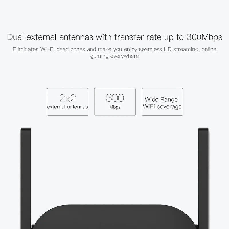 Усилитель Wi Fi Xiaomi Pro 300 Мбит/с 2 4 ГГц|Смарт-гаджеты| |
