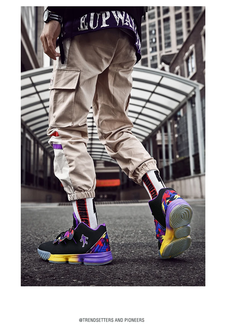 Men Jordan Basketball Shoes Cushioning Men's Basketball Sneakers Lebron Basketball Shoes Breathable Outdoor Combat Boots