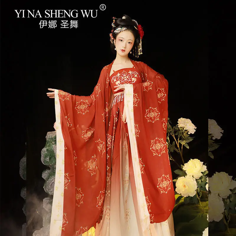 Hanfu оригинальный летняя одежда для принцесс с вышивкой китайское традиционное