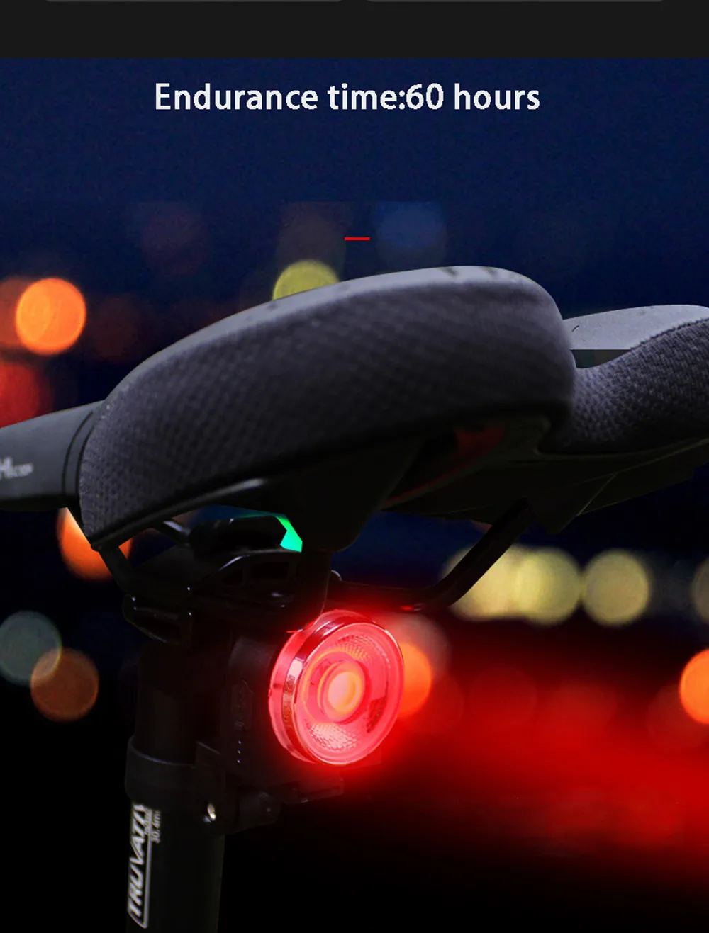 Задний фонарь ANTUSI AO для велосипеда водонепроницаемый задний горного и дорожного