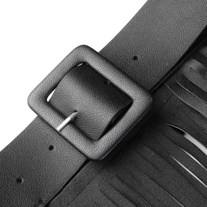 Кожаная длинная юбка Бохо с бахромой и поясом для карнавала выпускного бала