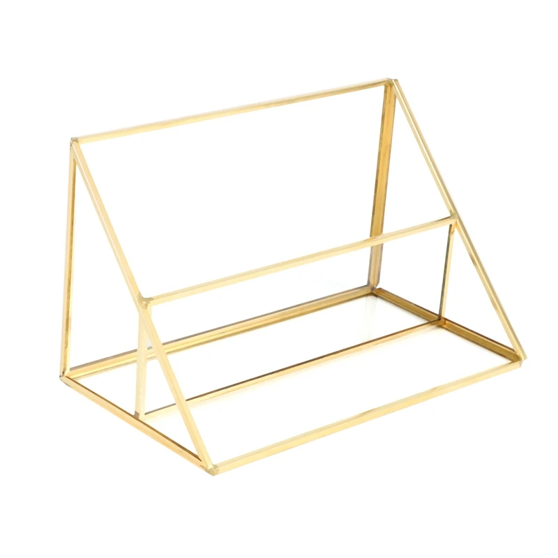 

Transparent Glass Storage Box Display Stand Shelf Desktop Organizer Box Jewelry Bracelets Rack Dressing Table Decor