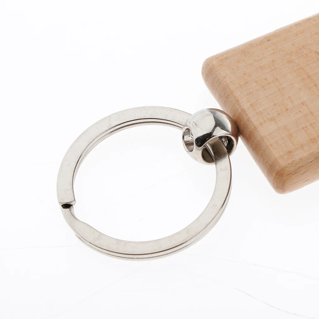 5 пустых деревянных брелоков Diy Деревянные Брелоки для ключей брелоки ювелирных