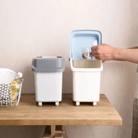 hot kitchen super large rice container grain rice storage box cereal container case flour boxes dust proof kitchen organizer