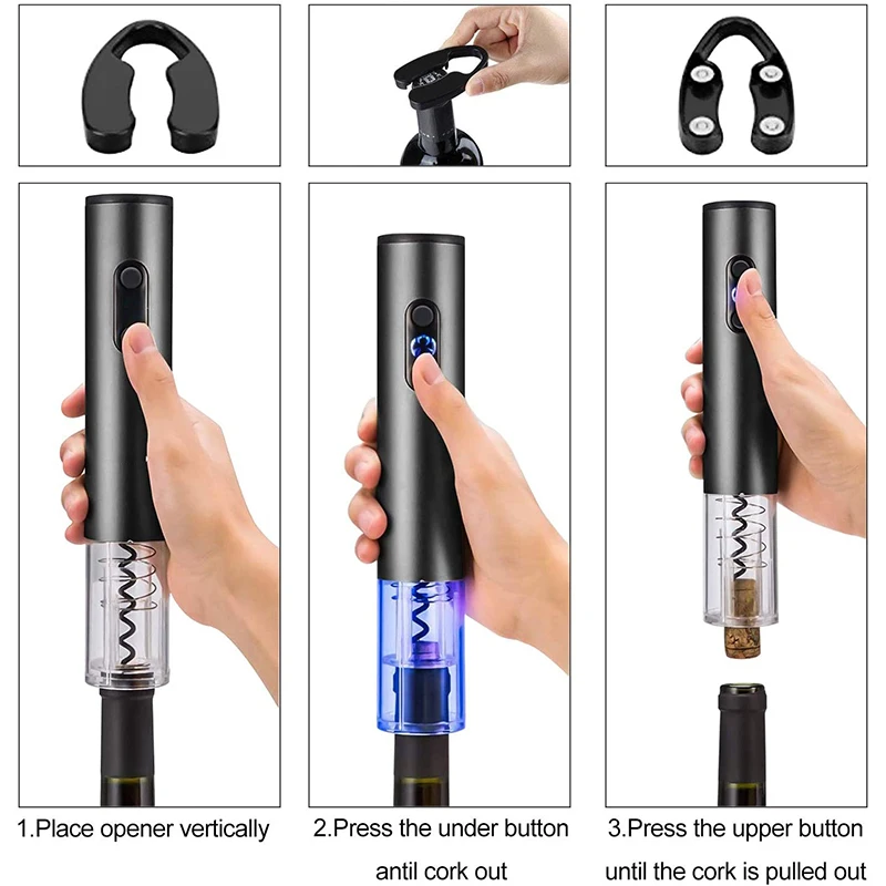 Электрическая открывалка для винных бутылок автоматический штопор с