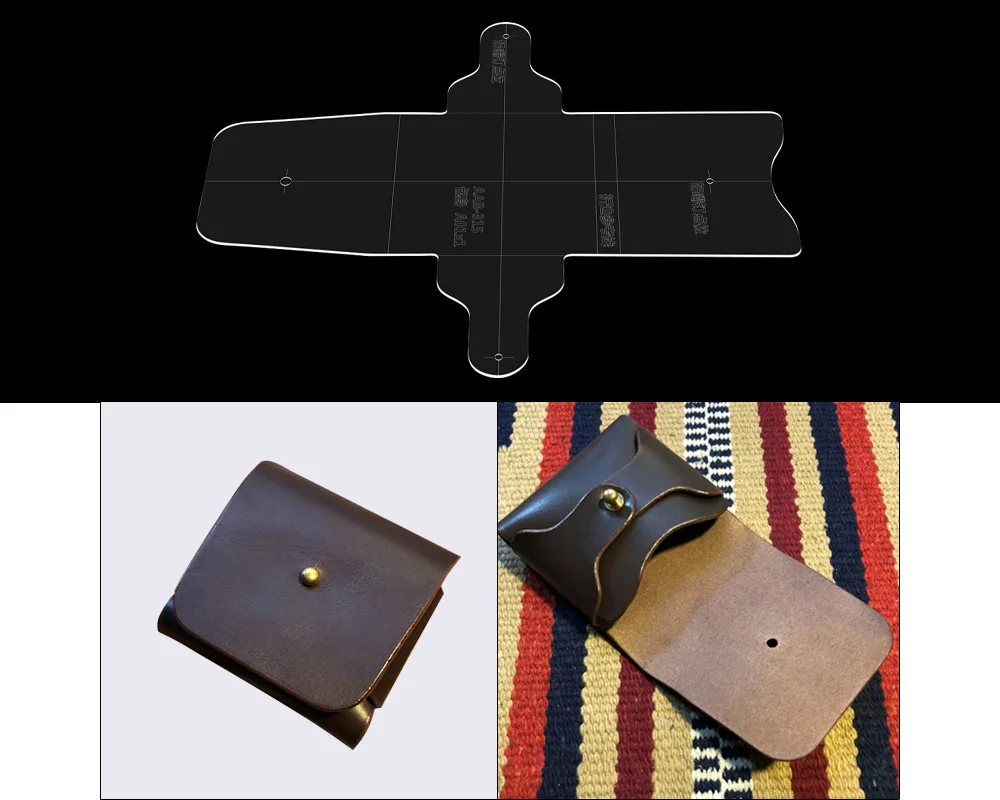 DIY кожа ручной держатель для карт бумажник кошелек хранилище Декоративный Шов