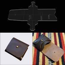 DIY кожа ручной держатель для карт бумажник кошелек хранилище