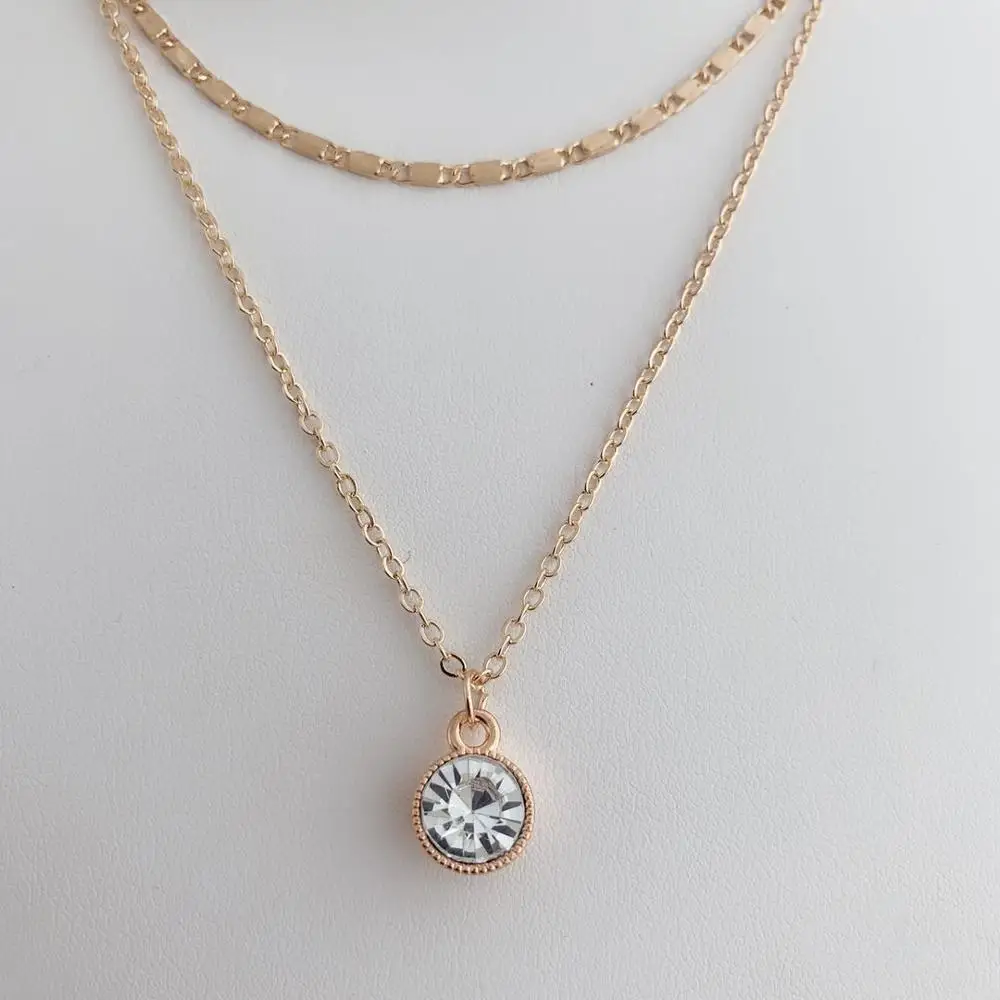 Золотое ожерелье модное ювелирное подарок на свадьбу или вечеринку Женские