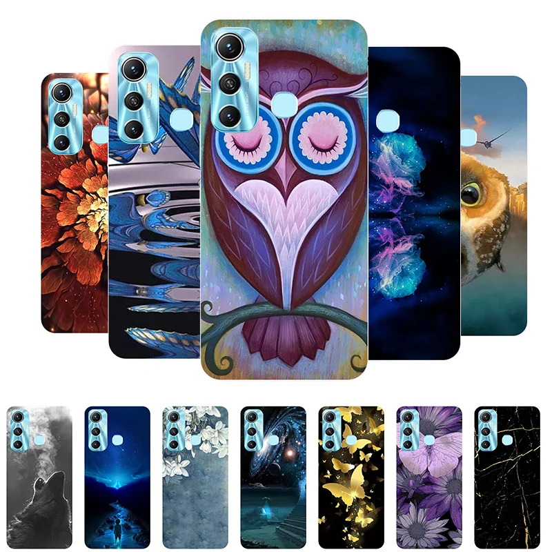 

Case For Infinix Hot 11 Cover X662 Fundas Silicone Soft Back Cover For Infinix Hot 11 Phone Case For Infinix Hot11 Coque Owl