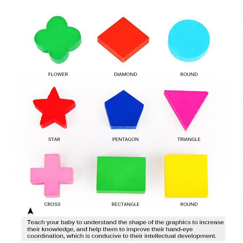 

2020 Wooden Toy Geometric Shapes Games And Puzzles Sorting Math Montessori Puzzle Kids Educational Learning Toys Magic Puzzle