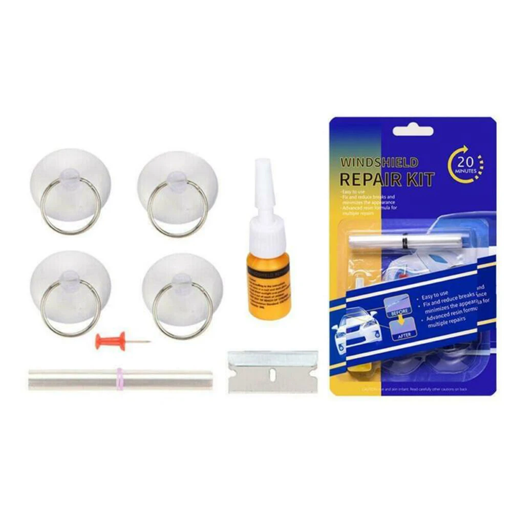 Car Window Glass Repair Fluid Kit Windshield DIY Scratch Crack Restore Tool Easy To Use - Takes Only Minutes | Автомобили и