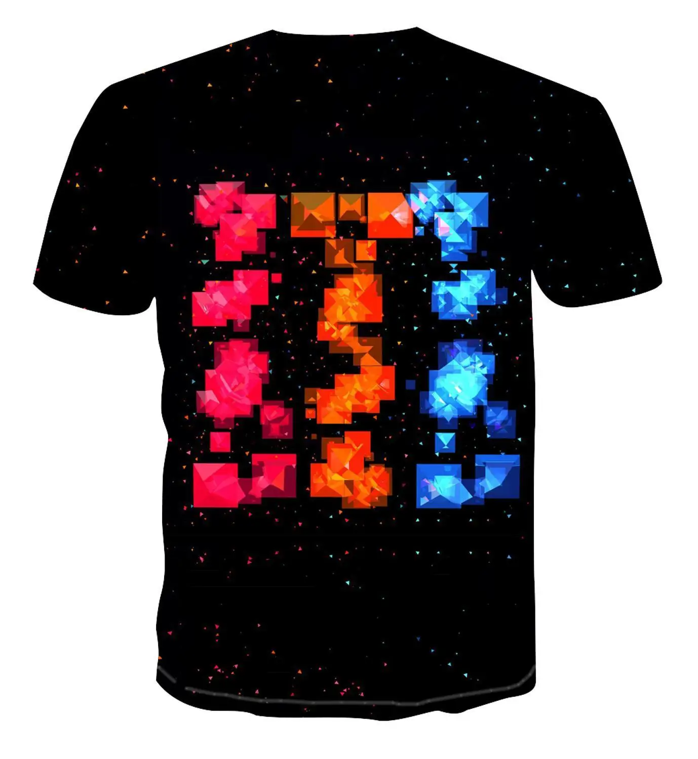 

2020 3d T -Shirt Men 'S T -Shirt 3d Printing Color Letter Printing Simple Fashion Geometric T -Shirt S -6xl