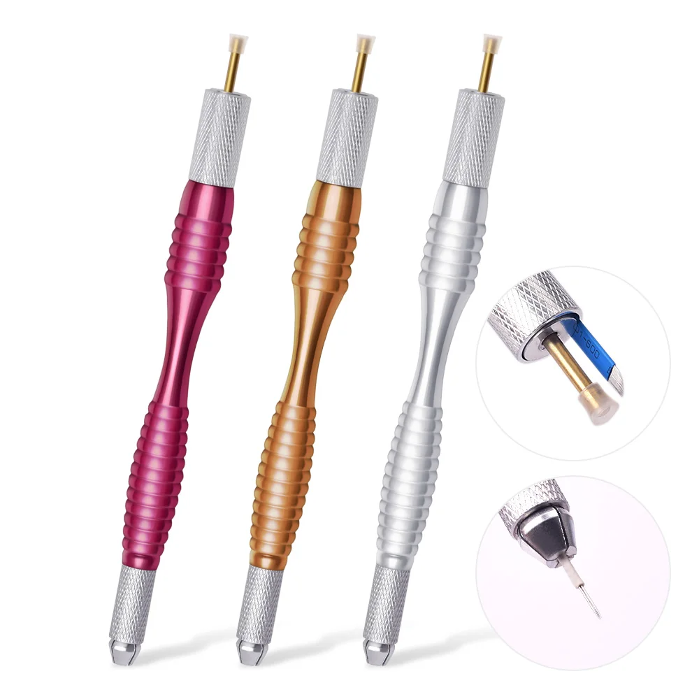 

1pcs Microblading Pen Eyebrow Tattoo Machine Permanent Makeup Manual Pen with needles