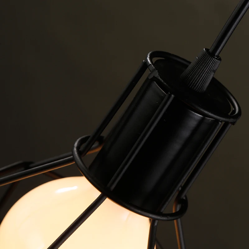 

Loft retro industrial wind creative aisle explosion-proof mine lamp shade Nordic minimalist chandelier lamps