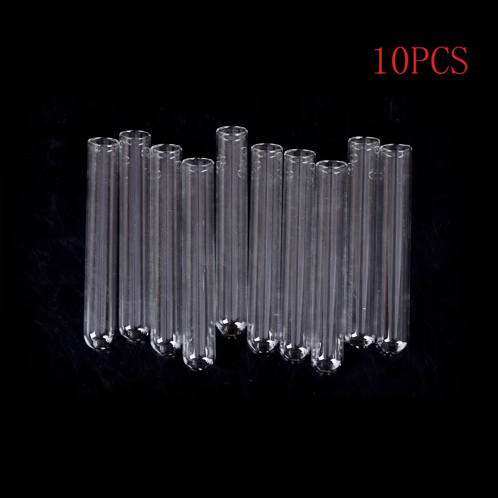 10pcs 100mm Pyrex Glass Blowing Tubes 4 Inch Long Thick Wall Test Tube Lab Supplies |