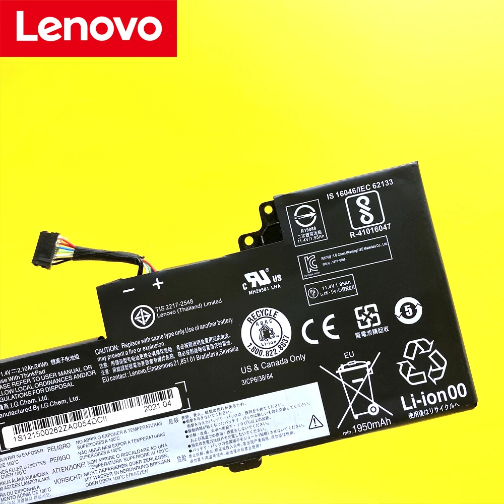 Новый оригинальный аккумулятор для ноутбука Lenovo ThinkPad T470 T480 A475 A285 Series 01AV419 01AV420 01AV421