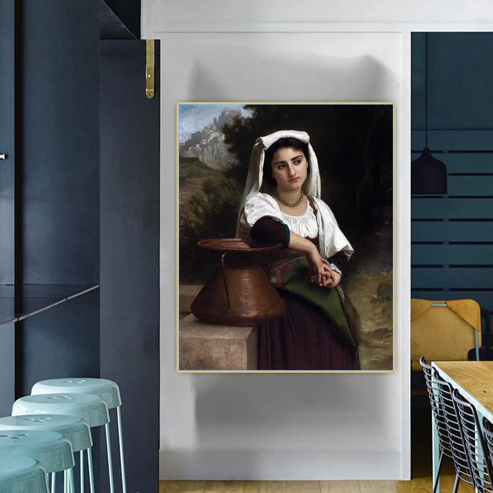 Картина маслом на холсте итальянская женщина от Вильяма бугеро эстетичная