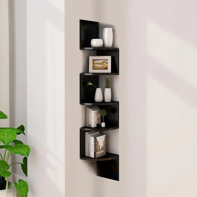 

Space-saving Corner Bookshelf Storage Rack Wall Mount Bookcases Wall Organizer Storage Shelf Wall Corner Decorative Shelves HWC