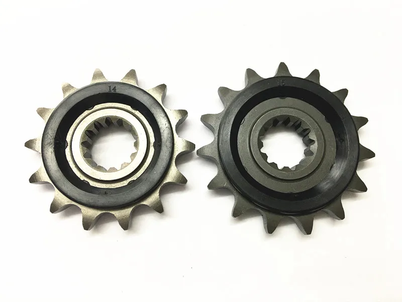 Бесшумная Звездочка 14T 15T для Keeway RK6 Benelli BN600 TNT600 BN302 TNT302 TNT300 302S 502C TRK502 TRK502X Leonocnio 500 302R