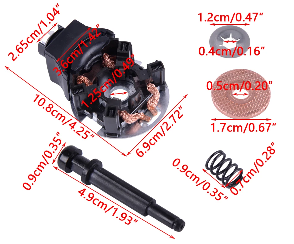 CITALL 04312-PSA-305 держатель угольной щетки стартовый Ремонтный комплект 04312-PSA-305 Подходит для Honda Accord Odyssey CRV Acura 2005