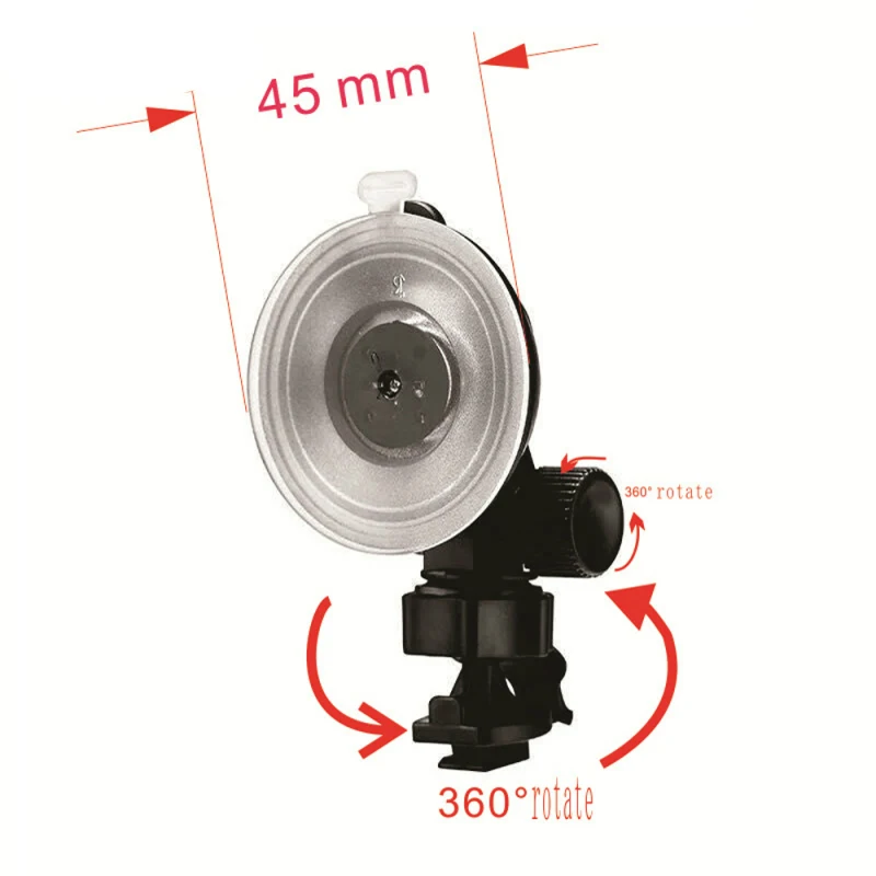 Держатель FUMALON для оригинальной крепления Yi Car DVR, черный прозрачный держатель крепления на присоске для камеры на приборной панели, супер присоска Xiaoyi GPS.