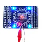 CD4017 вращающийся светодиодный SMD NE555 пайки практика доска DIY Kit профессионального обучения Diy Kit Электронная Модуль платы блока программного управления костюм