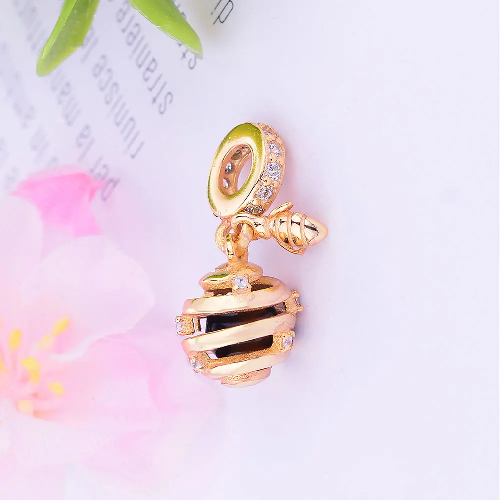 Подвеска для браслета в виде пчелы из серебра 2020 пробы | Украшения и аксессуары