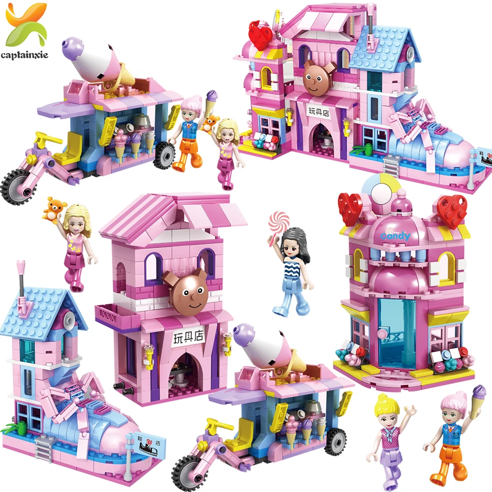 678 шт. Детский конструктор мороженое|Блочные конструкторы| |