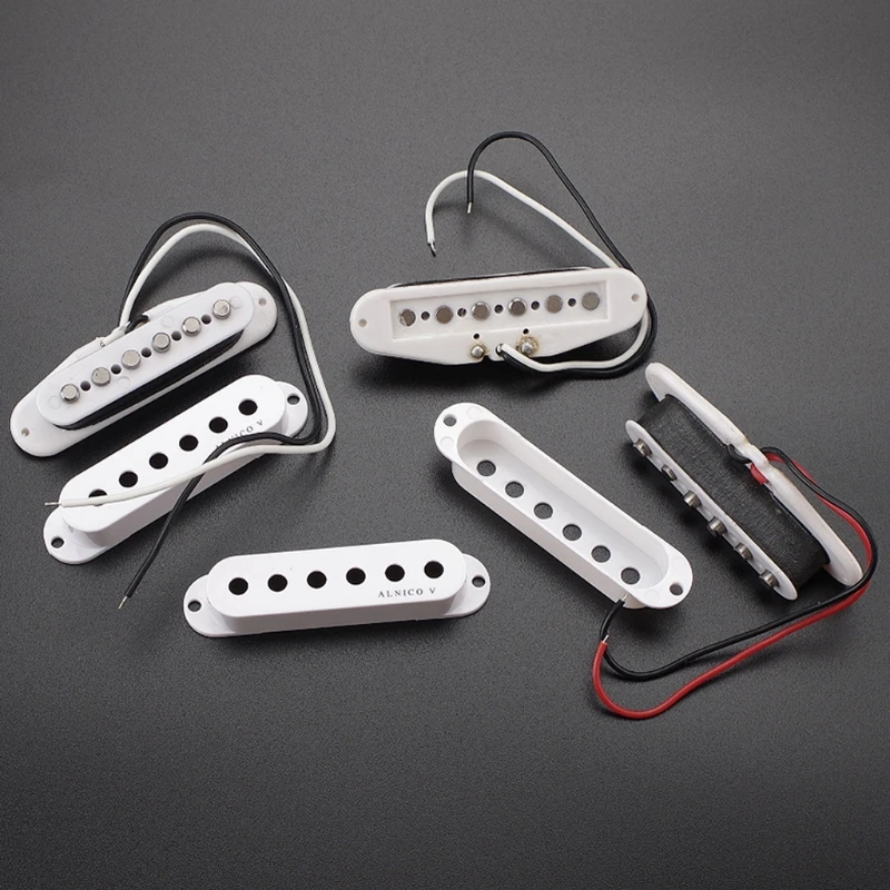 Pickup Mini Pickups Guitar Neck/Middle/Bridge Cream Strat Squier Electric Set White Color | Спорт и развлечения