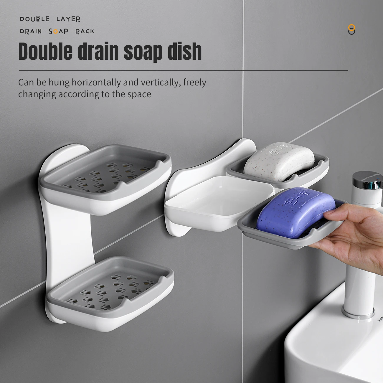 

Мыльница Бытовая креативная модная настенная подвесная мыльница, подставка для хранения мыла для студенческого общежития