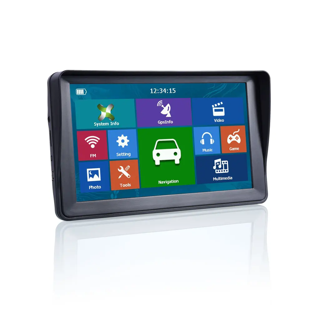 7 &quotHD Автомобильный GPS навигация 8G + RAM-256MB Bluetooth-AV-IN последняя карта Европы