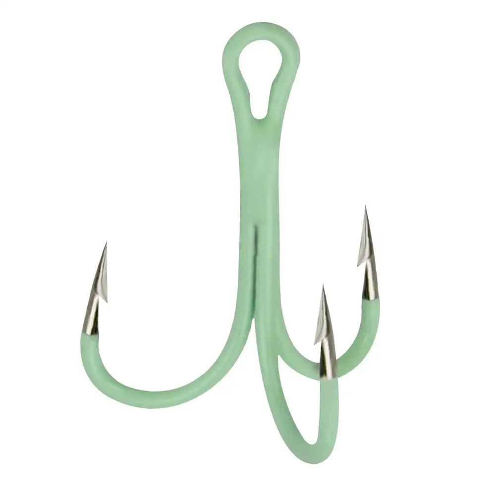 

10Pcs/Set Luminous Fishing Hooks Treble Three Barbed Anchor Fishhooks Fishhooks Fishing Accessories Lures Glow In Night