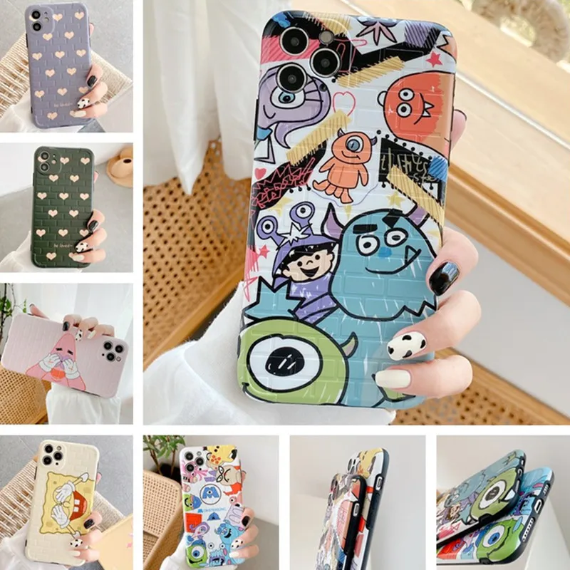 

phone case for 6/6S 6plus/6Splus 7/8 7plus/8plus X/XS XR XS max 11 11Pro 2020 Anti-fall holder New wallpaper IMD silicone