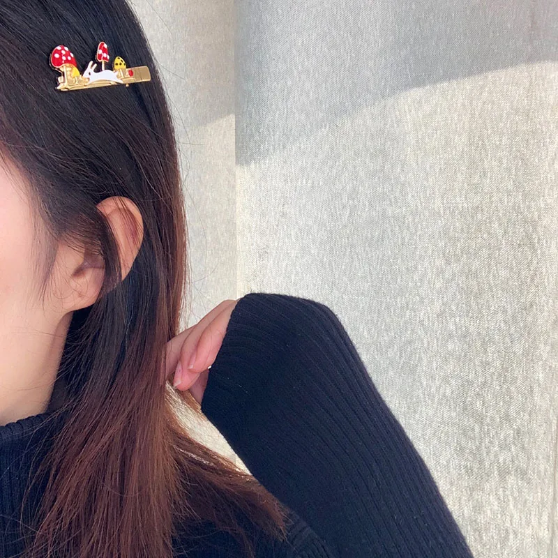 Новинка 2019 Модный милый головной убор с кроликом и грибом для девушек