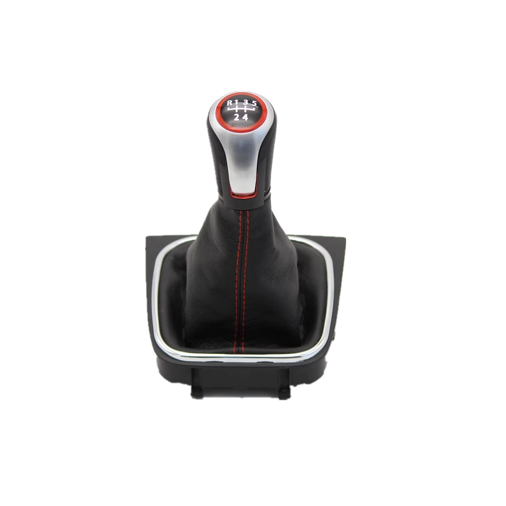 

Рычаг переключения передач, для VW Jetta 6, A6, MK6, GLI 2012, 2013, 2014, 2015, 2016, 2017, автомобильный стиль, 5/6 скоростей, с кожаным чехлом