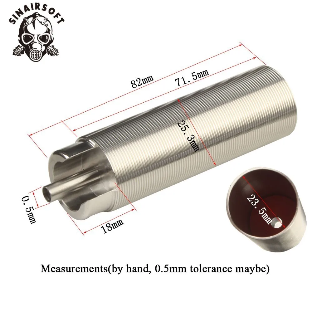 Tune Up Kit Stainless Steel CNC Milled One-piece Solid Cylinder Built-in Head Piston Nozzle Airsoft Paintball | Спорт и развлечения