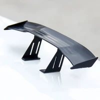 car tail wing styling decor model carbon fiber twill look lightweight tiny mini racing rear small wing spoiler decoration